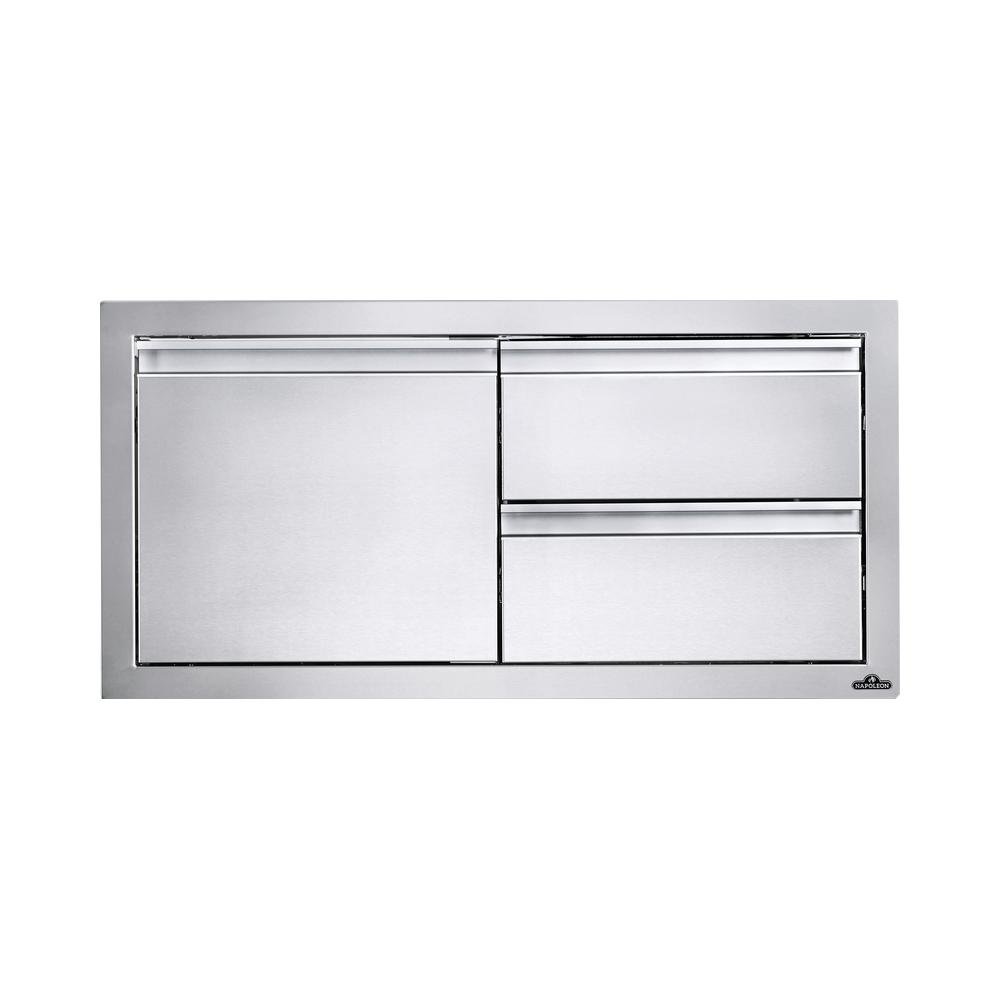 Napoleon 36"x16" Single Door & Double Drawer Combo