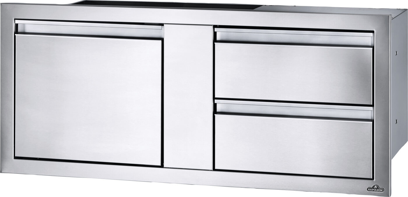 Napoleon 42"x16" Single Door & Double Drawer Combo