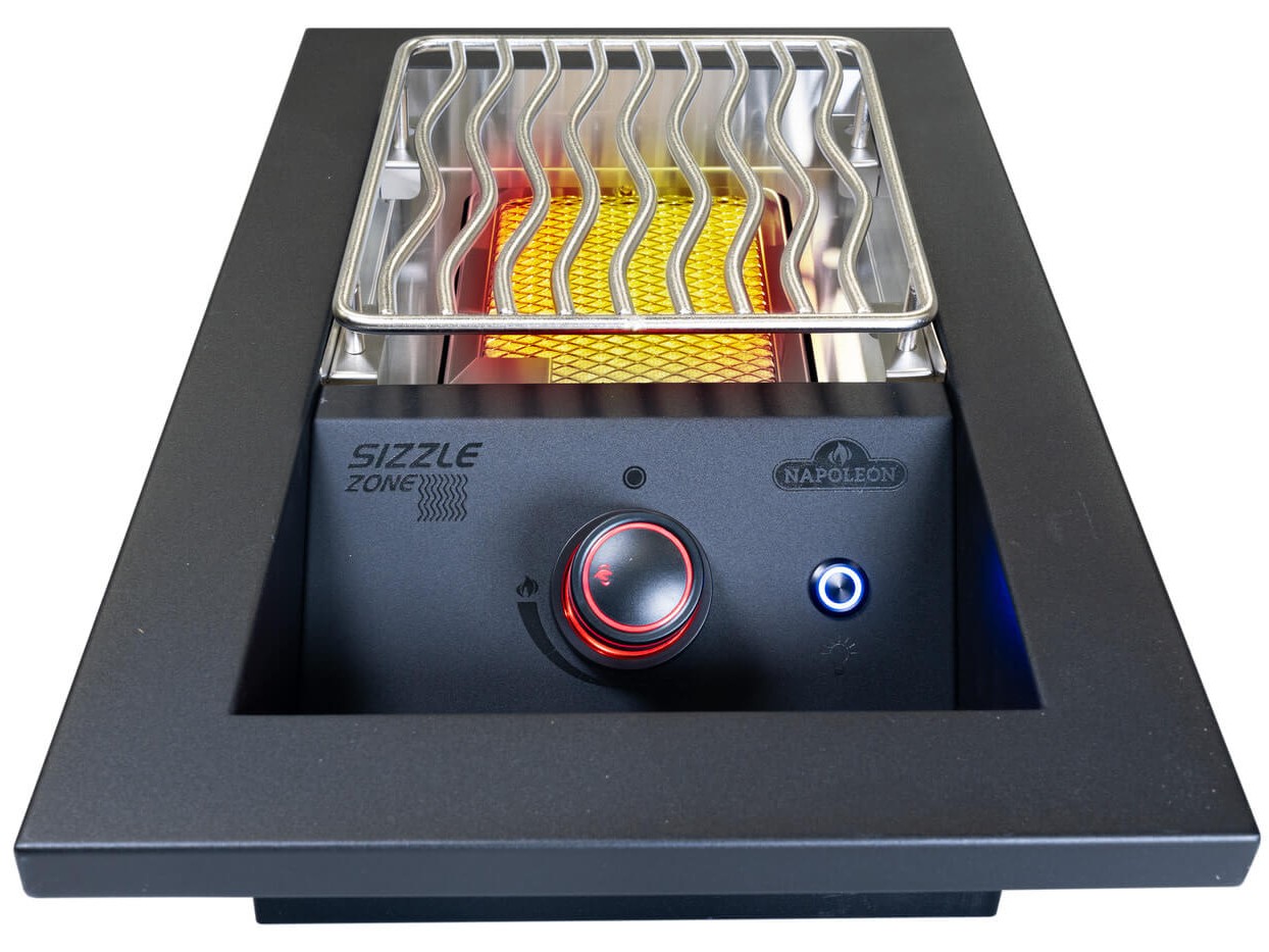 Napoleon Built-In 700 Series Single Infrared Burner 10", Matte Black