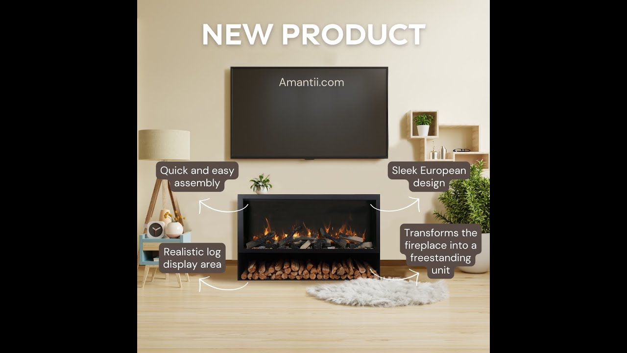 Amantii Symmetry 50 Electric Fireplace - product shot