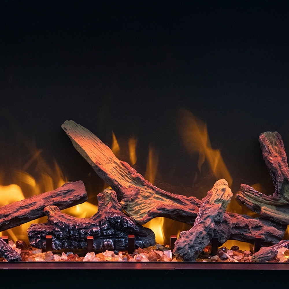 Amantii Tru-View Extra Tall 72" 3-Sided Electric Fireplace