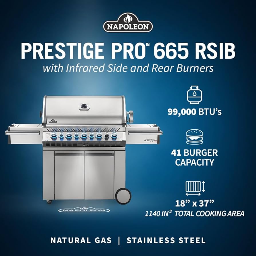 Napoleon Prestige PRO 665 RSIB Propane Gas Grill